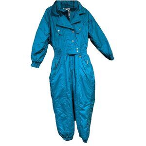 Vtg 90s CIMA Ski Suit One piece Snowsuit Snow Bunny Large Retro Womens 14